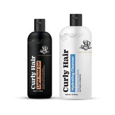 Curly Hair Hydrating Cleanser and Light Gel Combo | Curly Hair Products | Hair care for curly hair | Magic hair care for curls | Shea butter | Coconut | Created by Savio John Pereira (Pack of 2)